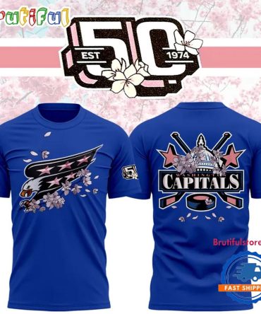 Washington Capitals Nhl 2025 Cherry Blossom New T Shirt