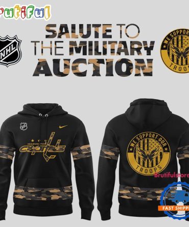 Washington Capitals Salute To Military 2025 Nhl New Hoodie