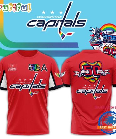 Washington Capitals Special Pride Night Red T Shirt
