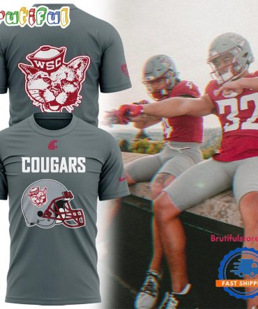 Washington State Cougars Football 2025 Limited 3d Shirt