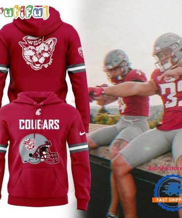 Washington State Cougars Football 2025 Limited Red Hoodie