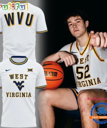 West Virginia Mountaineers Basketball Throwback Uniform 2026 White T Shirt