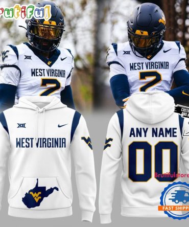 West Virginia Mountaineers New Version 2024 White 3D Shirt