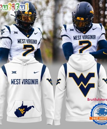 West Virginia Mountaineers New Version 2024 White Hoodie Shirt