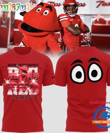 Western Kentucky Hilltoppers Football Big Red 3D Shirt