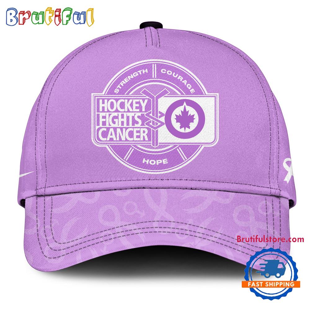 Winnipeg Jets 2025 Nhl Hockey Fights Cancer Limited Edition Cap