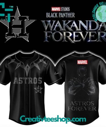 Houston Astros X Black Panther "Wakanda Forever" Special Baseball Jersey