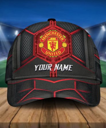 Personalized Manchester United Cap – Custom Name Embroidery, Perfect Gift For Fans