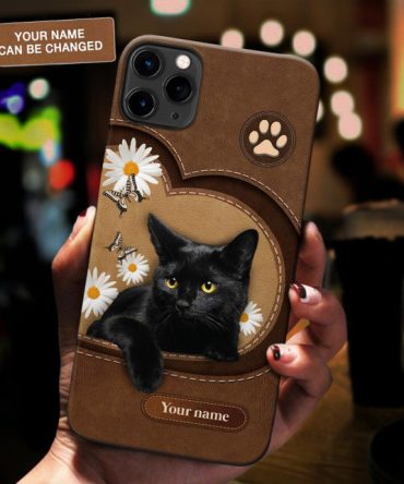Personalized Cat Phone Case, Personalized Gift For Cat Lovers, Cat Mom, Cat Dad