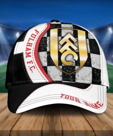 Custom Fulham Fc Cap – Stylish Checkered Design For True Fans