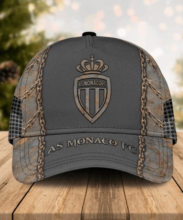 As Monaco Fc Vintage Style Cap – Embroidered Logo, Adjustable Fit, Perfect Gift For Soccer Fans