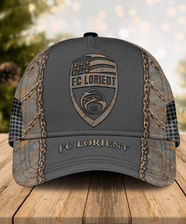 Fc Lorient Vintage Style Cap - Distressed Look, Perfect For Fans!