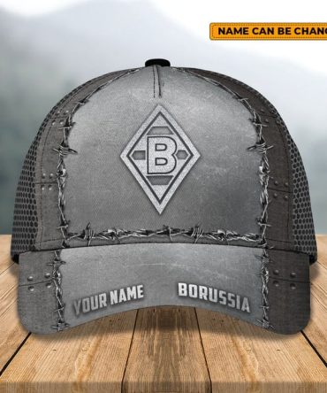 Customizable Borussia Cap - Personalized Name Patchwork Design, Perfect Gift!
