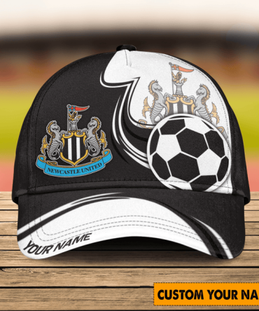 Customizable Newcastle United Fan Cap With Soccer Design - Add Your Name!