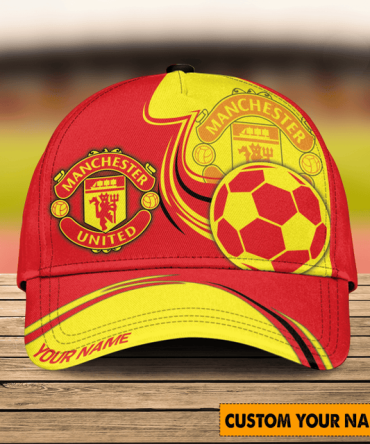 Custom Manchester United Cap - Personalized Name, Stylish Soccer Fan Gear