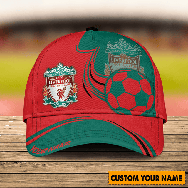 Liverpool Fc Customizable Cap - Personalized Name & Logo Design, Perfect Gift For Football Fans