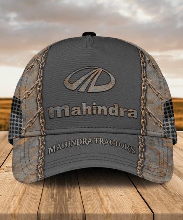 Mahindra Tractors Rustic Logo Cap – Vintage Style Mesh Back Hat For Outdoor Enthusiasts