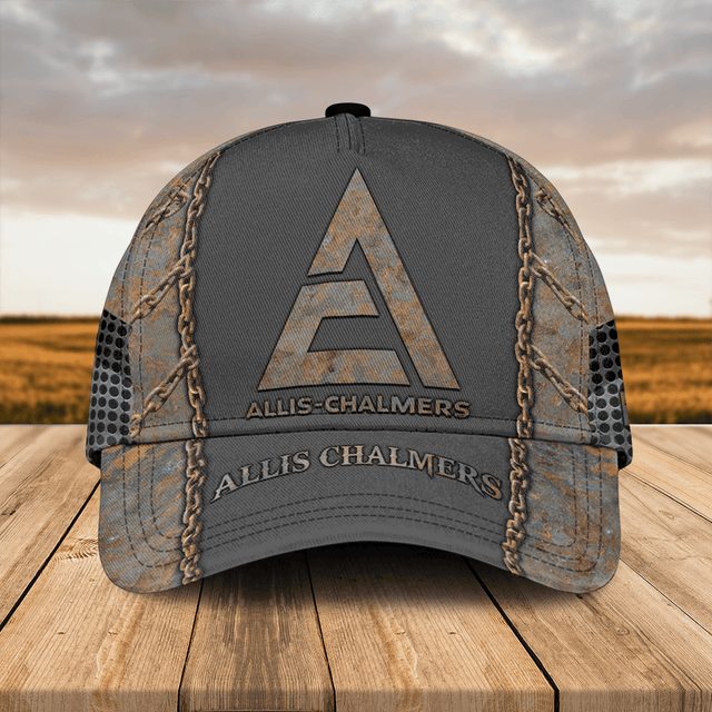 Stylish Allis-Chalmers Distressed Cap With Chain Stitch Design - Perfect For Farmers & Fans!