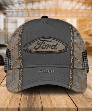 Vintage Ford Logo Trucker Hat – Classic Style Mesh Cap For Auto Enthusiasts