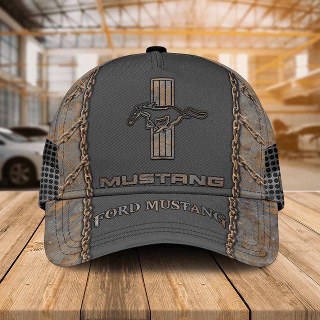Ford Mustang Cap - Vintage Style Embroidered Logo Hat For Car Enthusiasts