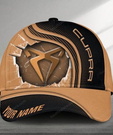 Customizable Brown & Black Logo Cap - Personalize Your Style Today!
