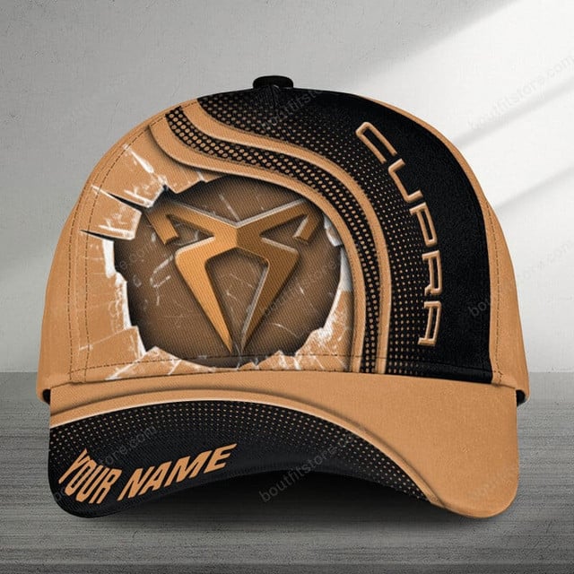 Customizable Brown & Black Logo Cap - Personalize Your Style Today!