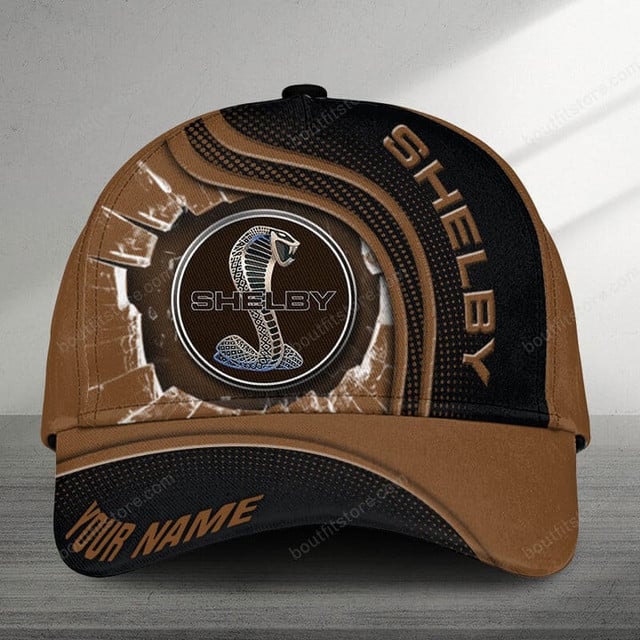 Custom Shelby Snake Logo Cap - Personalized Name Hat For Car Enthusiasts
