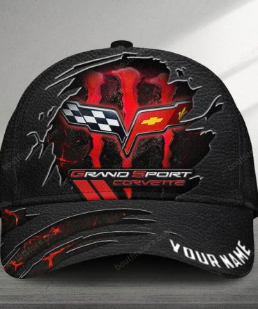 Custom Corvette Grand Sport Cap - Personalized Name, High-Quality Design