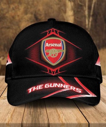 Arsenal Fc 'The Gunners' Black Cap - Official Football Fan Gear