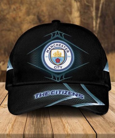 Official Manchester City 'The Citizens' Cap – Stylish Black Fan Gear For True Supporters