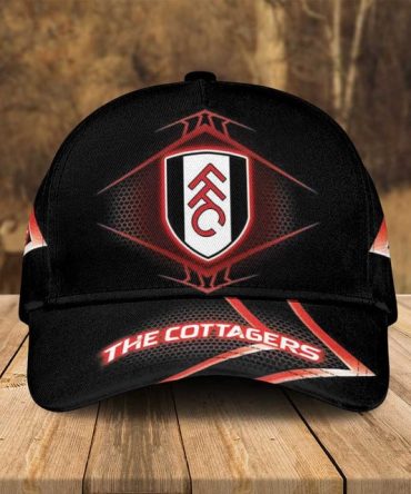 Fulham Fc 'The Cottagers' Black Cap – Stylish Supporters Hat For Fans