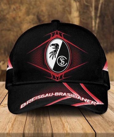 Stylish Black Cap With Unique Emblem Design – Perfect For Sports Fans!
