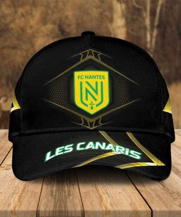 Fc Nantes 'Les Canaris' Cap - Premium Black And Yellow Fan Gear