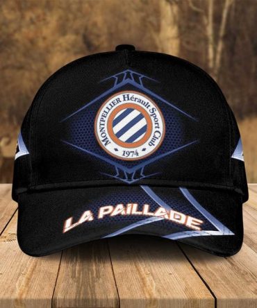Montpellier Hérault Sc La Paillade Fan Cap - Stylish Black Adjustable Hat For Supporters
