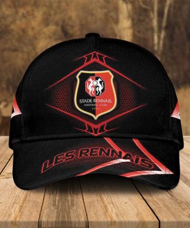 Stade Rennais Fc Fan Cap - Official Black & Red Hat For Supporters