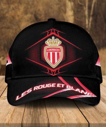 As Monaco Fc Cap - Stylish Black & Red, Perfect For Fans , Les Rouge Et Blancs Collection