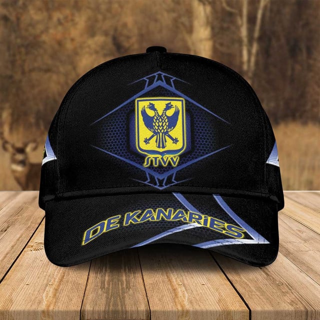 Premium Stvv De Kanaries Cap - Stylish Black & Blue Fan Gear Hat