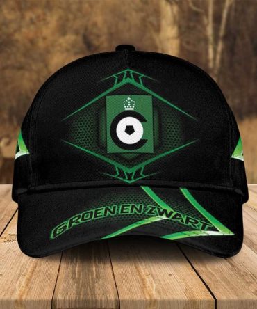 Groen Zwart Soccer Fan Cap - Stylish Black & Green Sports Hat For Enthusiasts