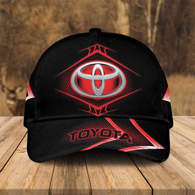 Stylish Black & Red Toyota Logo Cap - Perfect Gift For Car Enthusiasts