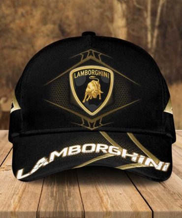 Luxe Black & Gold Lamborghini Cap – Stylish & Iconic Design, Perfect For Car Enthusiasts