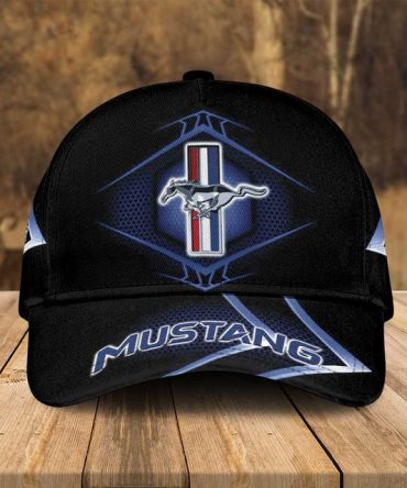 Mustang Logo Black Cap – Stylish Embroidered Hat For Car Enthusiasts