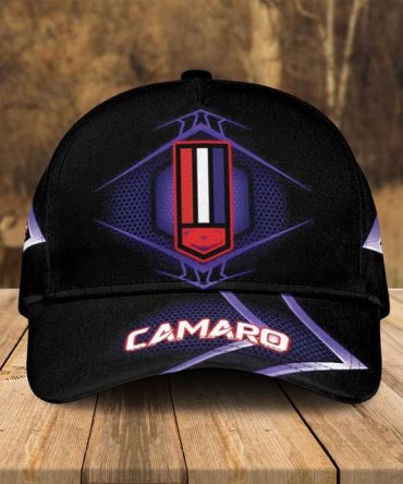 Stylish Camaro Logo Cap - Premium Black Baseball Hat For Car Enthusiasts