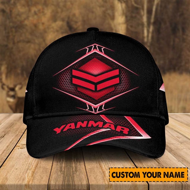 Custom Yanmar Logo Cap – Personalized Stylish Black Hat For Fans