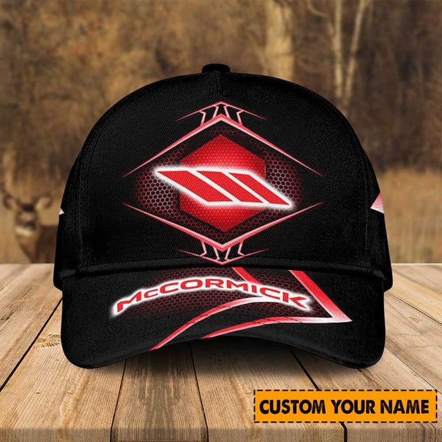 Customizable Black & Red Cap With Unique Design - Perfect Gift For Any Occasion!