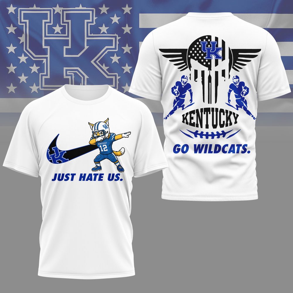 Kentucky Wildcats , Premium Ncaa Just Hate Us T-Shirt