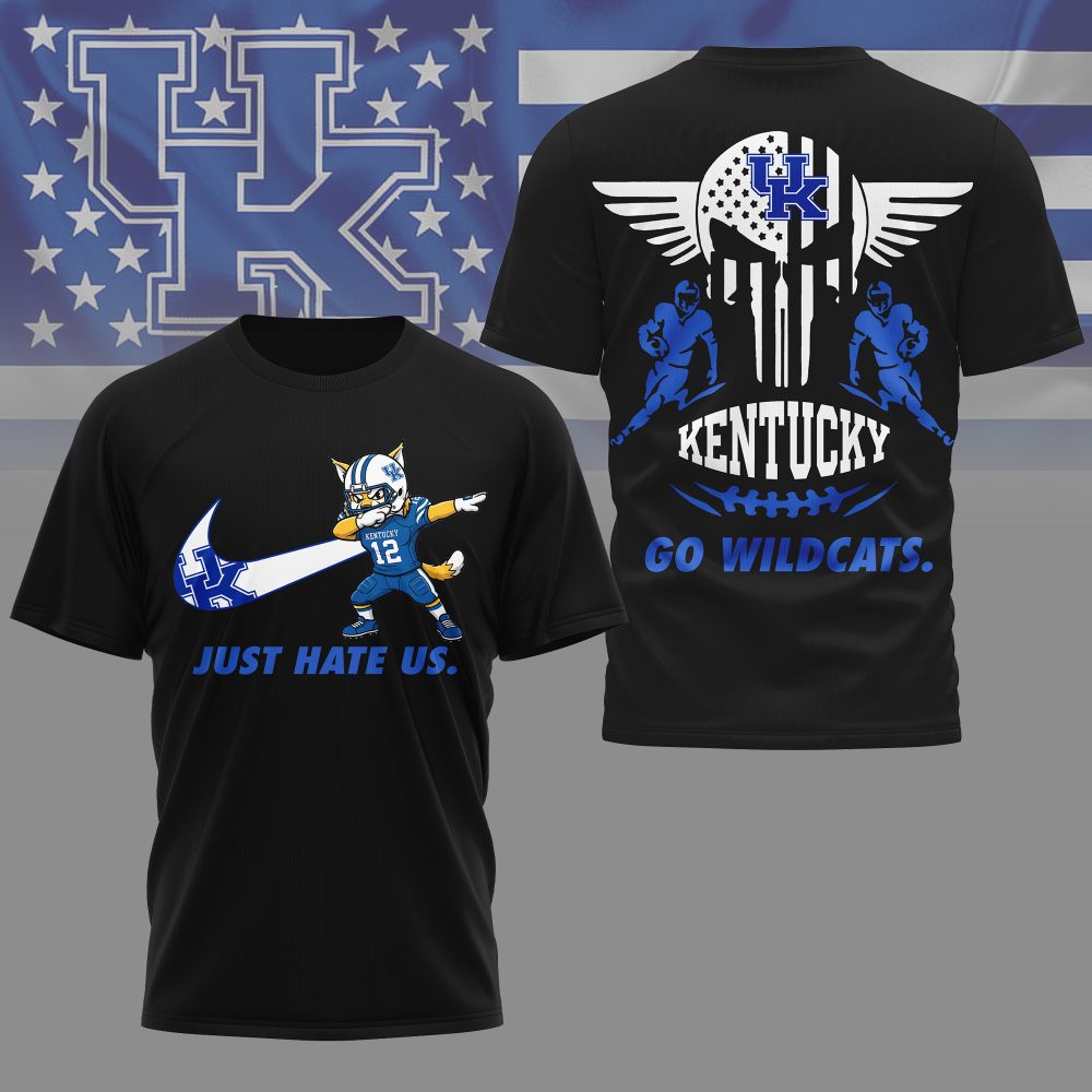 Kentucky Wildcats , Premium Ncaa Just Hate Us T-Shirt