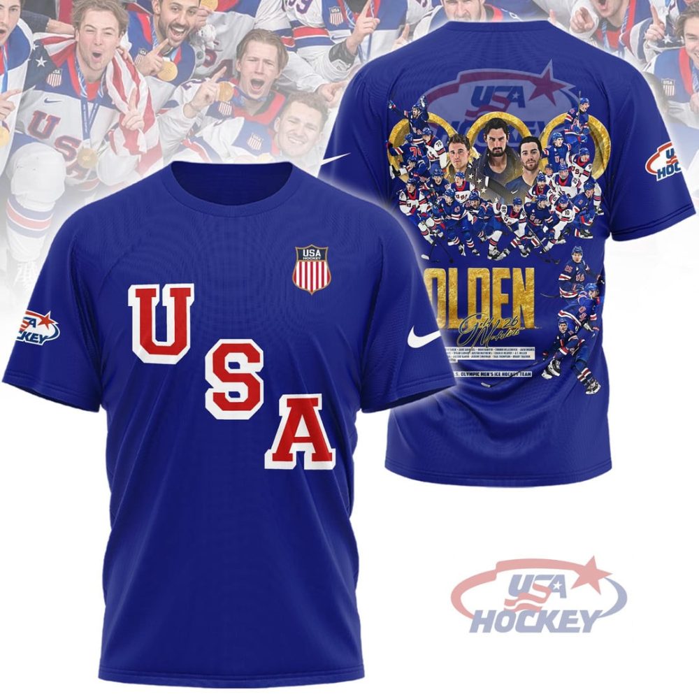 Team Usa Wins Golden Medal Olympic Champions 2026 Shirt