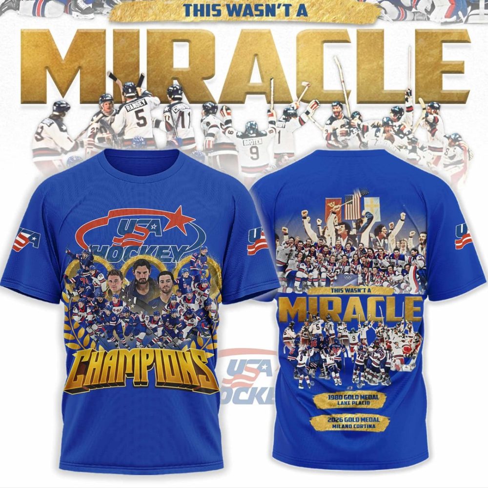 Team Usa Wins Golden Medal Olympic Champions 2026 Shirt