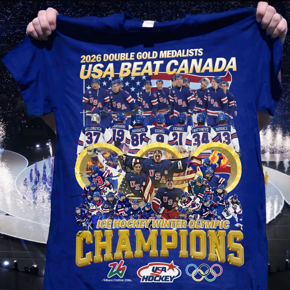 Team Usa Wins Golden Medal Olympic Champions 2026 Shirt