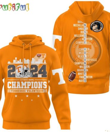 2024 Citrus Bowl Champions Tennessee Volunteers 3D Hoodie